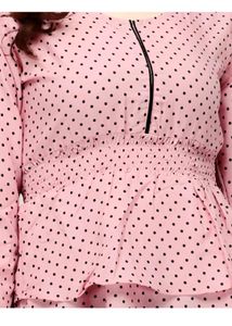 Pink Polka Dot Top