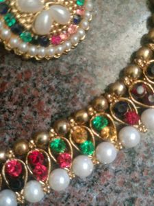 Pearl &amp; Stone Necklace Set