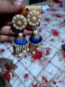 Handmade Earrings 💙 Jhumki
