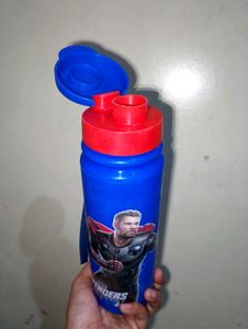 Avengers Blue Color Plastic Water Bottle For Kids