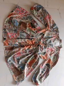 Patchwork Print Dress