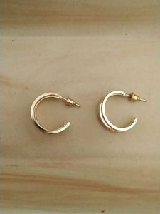 Rose Gold Triple Hoop Earrings