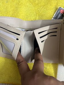 Ivory Tag Beige 3 Fold Wallet