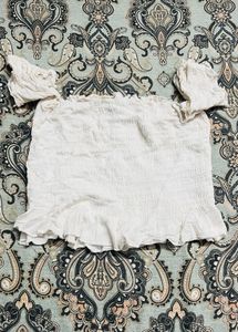 Off-Shoulder Smocked Top