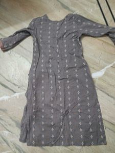 Grey Printed Kurti
