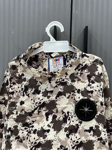 Kids Asymmetrical Camo Print Kurta