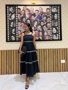 Black Tiered Maxi Dress