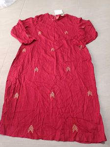 Elegant Maroon Kurta Set, XL SIZE