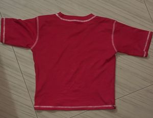 Red &#39;Angel Baby&#39; Graphic Tee