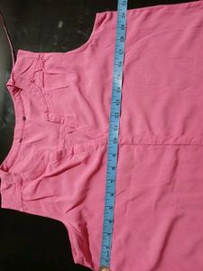 Summer Pink Half Shirt For Women