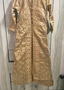 Elegant Gold Embroidered Kurta