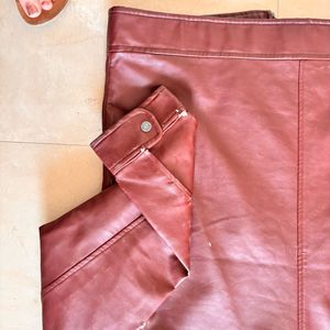 Burgundy Leather Jacket