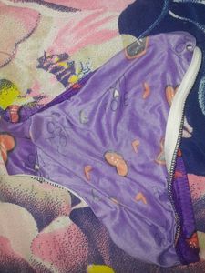 Purple Heart Print Panties