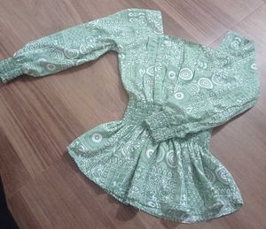 Cinched Waste Off Shoulder Summer Top