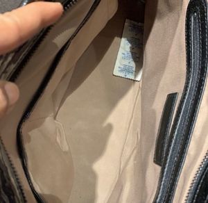 Burberry’s Haymarket Check Tote Patent Leather