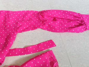 Cute Pink Polka Dot Dress