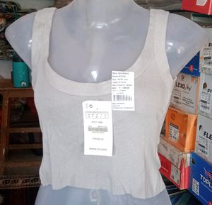 Grey Crop Top