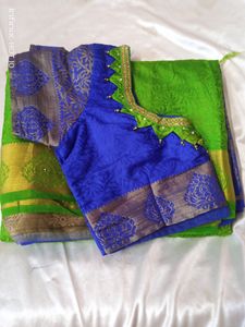 One Day  Offer 💥💥Silk Saree With Blouse