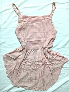 ｡𖦹°‧Pink Tiered Cami Top