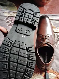 Baseman Branded Artificial Leather Shoes 42 Size