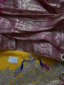 Karwachauth Special Pure Upada Suit With Handwork