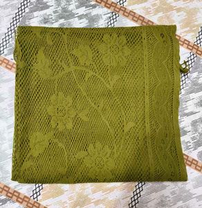 Olive Coloured Net Dupatta