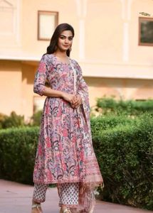 Floral Anarkali Kurta Set