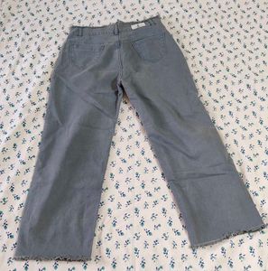 Denim Flared Grey Jeans