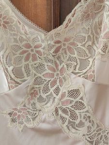 Vintage Lace Trim Slip Dress