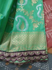 One Day Sale Banaras Saree With Lace New