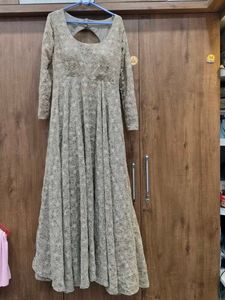 Anarkali Kurta Chikankari Thread Work