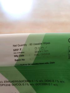 Steps Baby Wipes Pack Of 2 Total 160 Wipe