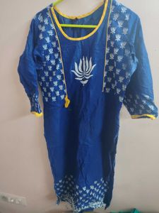Blue Printed Kurta