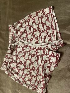 Bunny Print Lounge Shorts