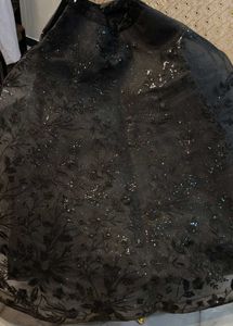 Elegant Black Lehenga Choli With Attached Dupatta