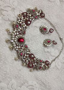 Beautiful Pink Stone Necklace