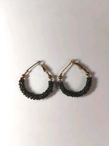 Beaded Hoop Earrings