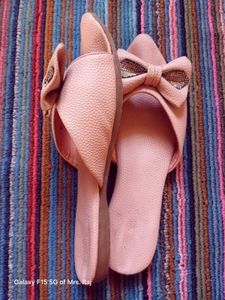 Pink Bow Sandals