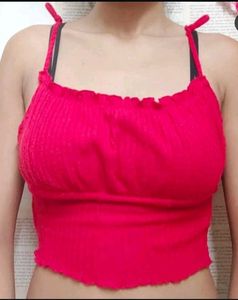 Red Cropped Top