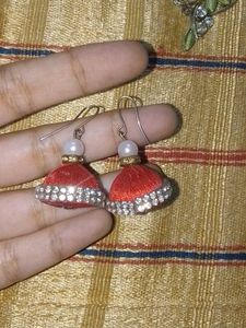 5 Beutiful 😍Beaded Hoop Earrings