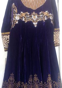 Wedding Wear Floor Length Gown With Dupatta