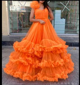 Designer Ruffle Gawon 💙 With Free HairAccessorie