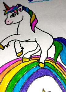 Unicorn painting 🦄