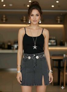 Stylish Denim Mini Skirt