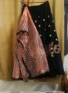 Black Velvet Lehenga