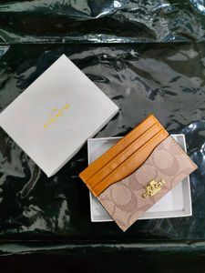 Coach Card Holder " Brown "