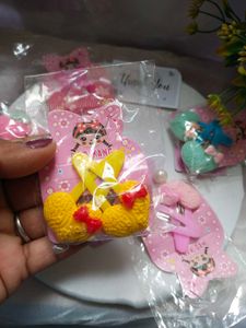 Cute Kids&#39; Hair Clips - Set of 5