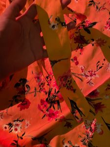 Orange Midi Dress