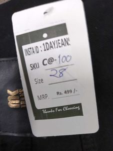 C@100 Size-28 Straight Jeans