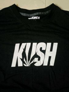 &#39;KUSH&#39; graphic Oversized Tee